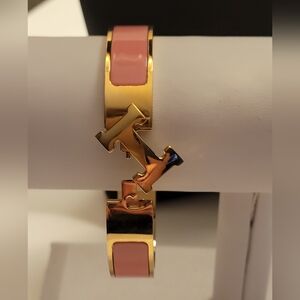 "H" BRACELET PINK AND GOLD-Last One!